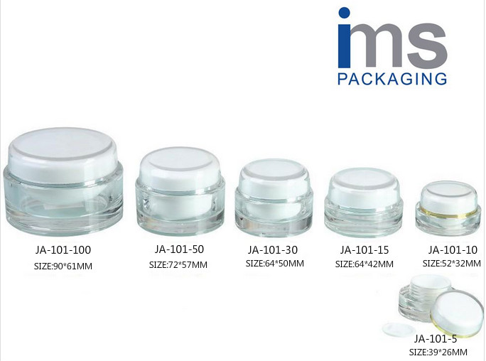 Acrylic Cosmetic Jars JA-101,cream jars 