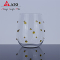 Irregular dot glass juice cup glass breakfast cup