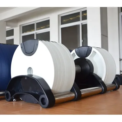 Fast Adjust Turning Handle Adjustable Dumbbell 32kg - Weight Lifting Gym Equipment