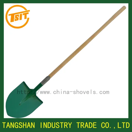 long wood handle safety emergency garden shovel