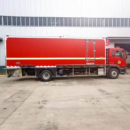 Sinotruk Shandeka fire refrigerated truck