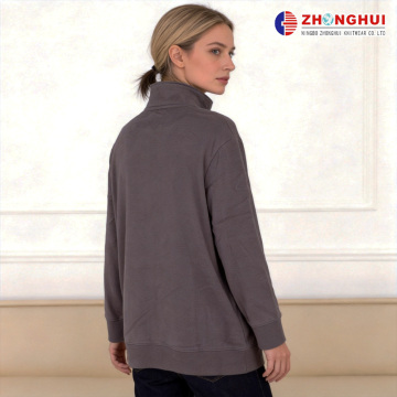 เสื้อสวมหัวซิป Smoky Taupe Quarter