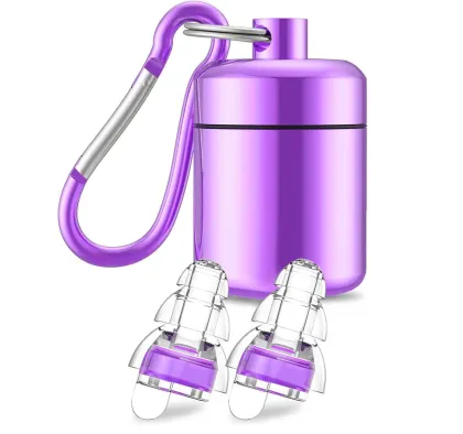 Music Earplugs 24dB Noise Reduction Soundproof Flight Earplug with Waterproof Storage Bin