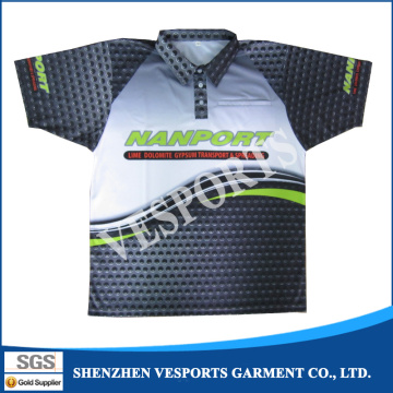 Custom Made 100%Polyester Sporting Polo Shirts