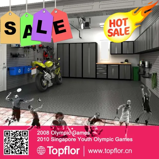 High quality luxury garage car pvc flooring