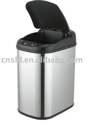 15L metal waste bin kitchen trash can Litter bin garbage can