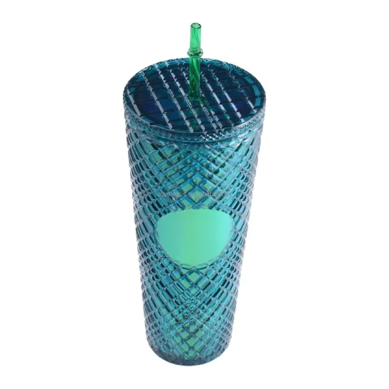 24-Ounce Insulated Iced Coffee Tumbler with Lid and Straw: Keep Your Beverage Cold and Stylish