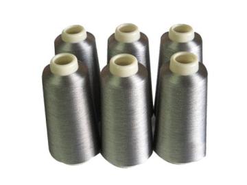 Pure Stainless Steel Fiber Yarn, Silver/Gold Color