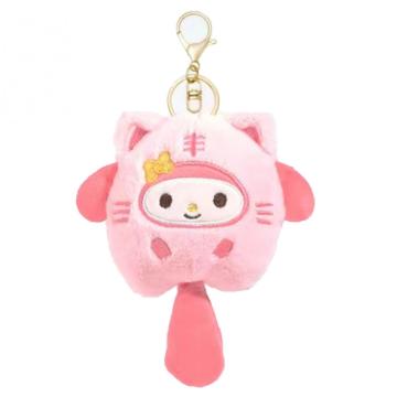 Pink kitten plush stuffed bag decorative pendant