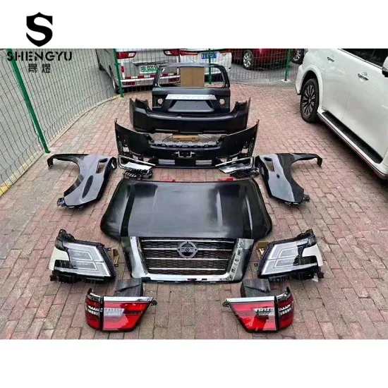 Car Bumpers, Grille, Lamps, Hood, Fender, Trunk Lid Upgrades for Nissan Patrol Y62 2013-2019 Models