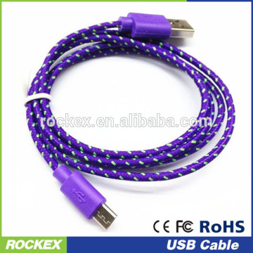 Micro usb nylon braided cable