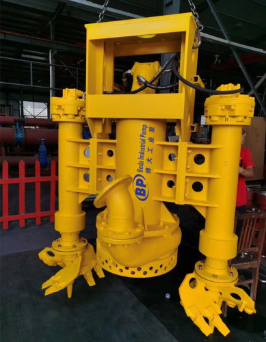 Submersible Dredge Pump with Cutter for Desilting Ash Pond yang akan dipasang di Excavator