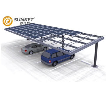 Solar Carport Full Cantilever T para cônico