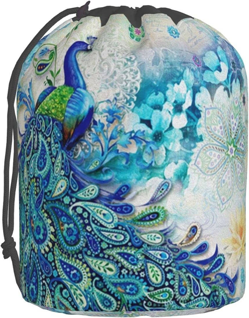 Peacocks and Flowers Travel Cosmetic Bag