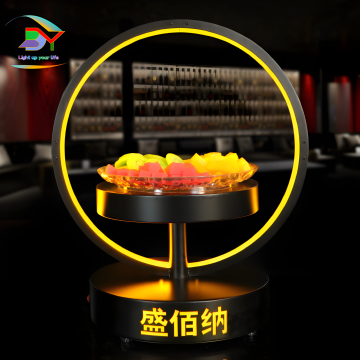 LED Illuminated Fruit Plate - Creative Egg-shaped KTV Snack Dish for Parties