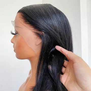 Hd Full Transparent Lace Frontal Wig Vendor Straight Lace Front Human Hair Wig Raw Brazilian Virgin Hair Wig For Black Women