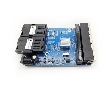Gigabit Fiber 4RJ45 PCBA Board SC Connector Ethernet Switch
