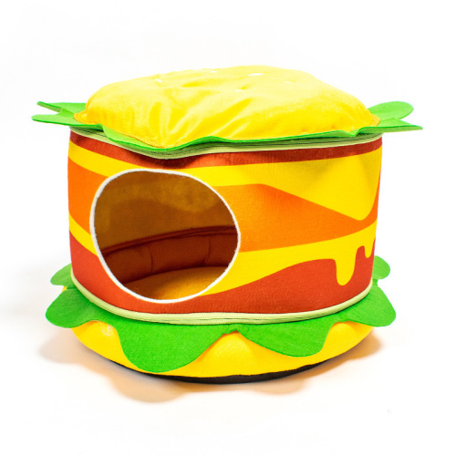 pet hamburger and chips house