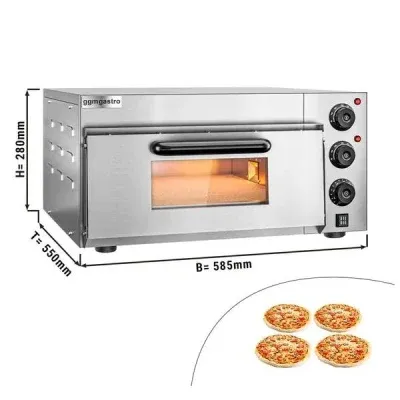 Kitchen Appliance Portable Electric Pizza Oven with Hot Plate for Cooking