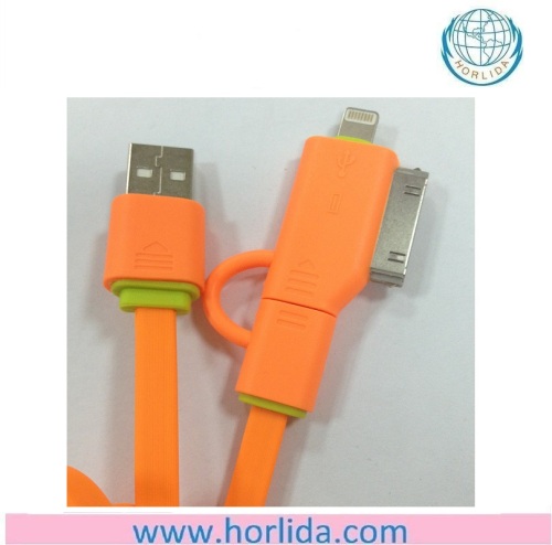 3ft 3-in-1 USB Charger Cable Designed for All Iphones, Ipods, Ipads, Samsung Androids
