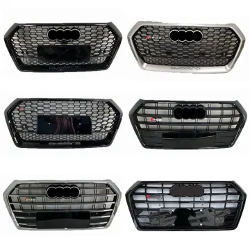 18-22 Audi Q5 Modified SQ5 Honeycomb Front Grille - Black Samurai Grille