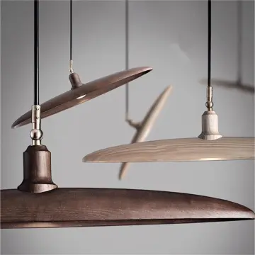 Nordic Adjustable LED GU10 Wooden Pendant Light for Home Office