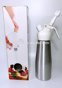 Round Aluminum Head Cream Dispensers, Full Pint