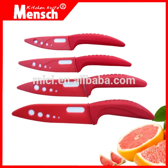 4pcs family use knife serries picnic set with ceramic razor blades