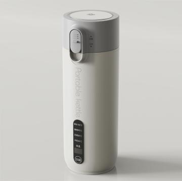 Portable Electric Kettle: Small Stainless Steel Travel Kettle with Electric Beaker