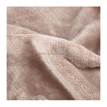 100% Polyester Knitted Super Soft Flannel Fleece Fabric for Blankets and Pajamas