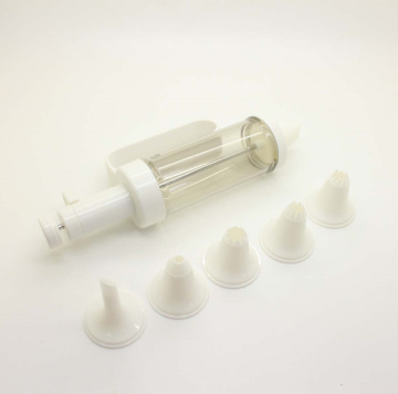 Dessert cake accessories plastic cake Decorating tips tool with 6 nozzle Squeeze Bottle Set