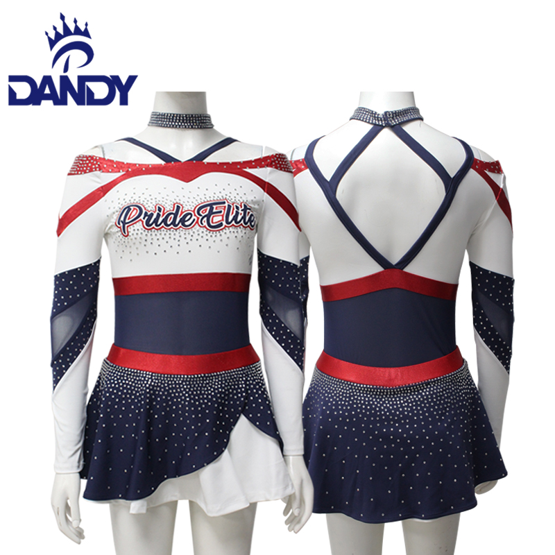 Sublimazzjoni personalizzata Cheer Uniforms Girls Cheer Gear Cheer Wear għan-Nisa