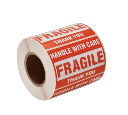 Custom Fragile Printed Labels