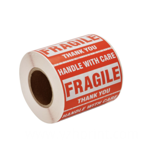 Benutzerdefinierte fragile gedruckte Etiketten