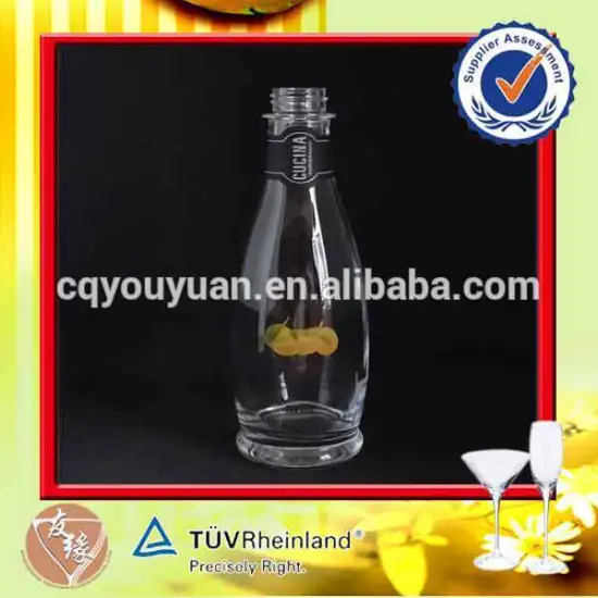 Custom made decal hand sanmitizer 250 ml glass bottle