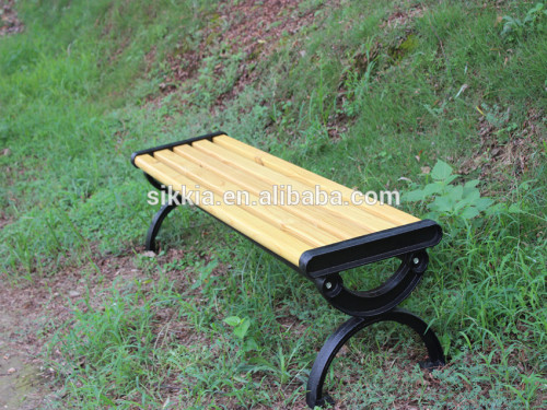 Wood chairs outdoor wooden bench chair for pack and street