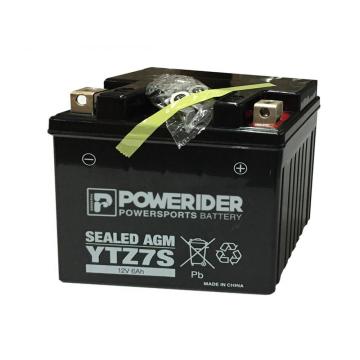 Batterie de moto 12V6AH YTZ7S Batterie d&#39;acide de plomb scellé