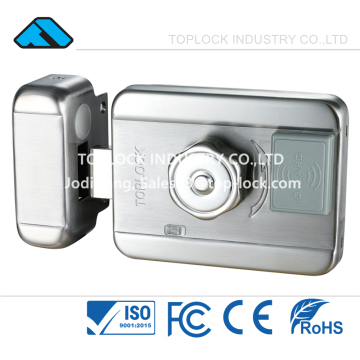 12v Rim Lock Electric Motorized Lock with RFID and Access Control