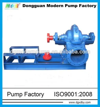 S series large volume split case double suction pump