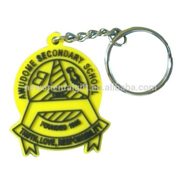 Free Design Irregular Shaped PVC Keychain/2D Rubber Keychain