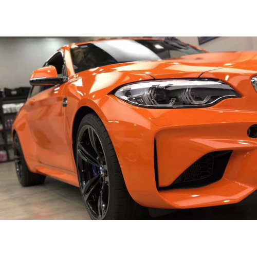 Ultra Gloss Orange Auto Wrapping Vinyl