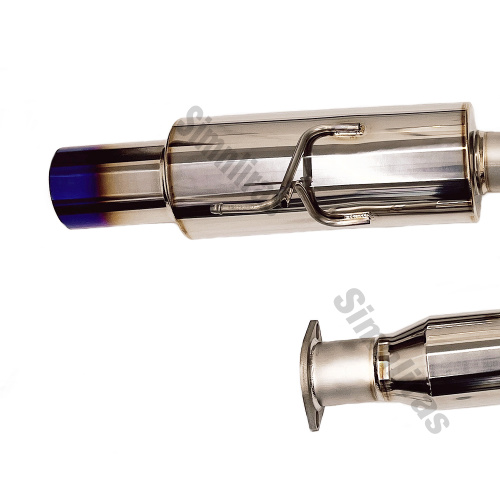 Pojedynczy wypolerowany układ wydechowy GT w stali nierdzewnej dla 2023 Nissan Z 400Z RZ34