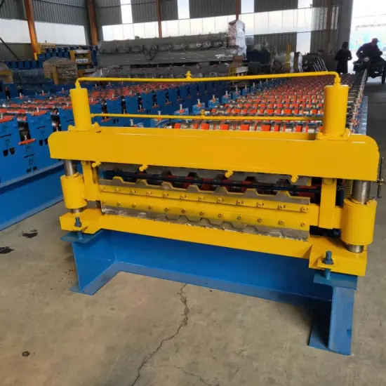 Automatic double layer roofing sheet making machine