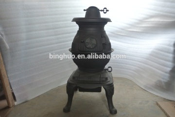 Pot Belly Wood burning Stove/Cast Iron pot belly stove