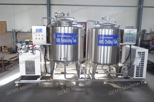 500L Milk Pateurizing Cooling Tank