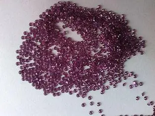 Purple Rhodolite Garnet Gemstones Diamond Cut For Earings 2