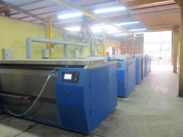 Chrome polishing machine for pre-press rotogravure cylinder printing