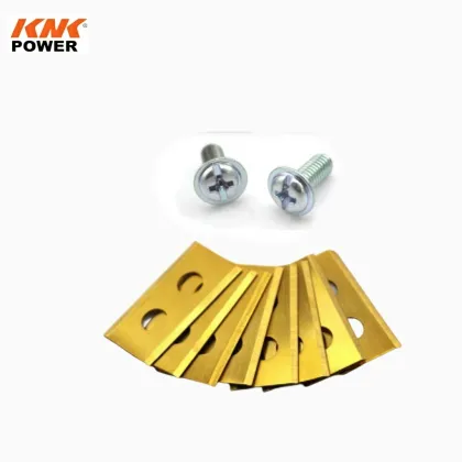 KNK POWER Stainless Steel 420J2 Golden Titanium Robotic Lawn Mower Blades for WORX WG794