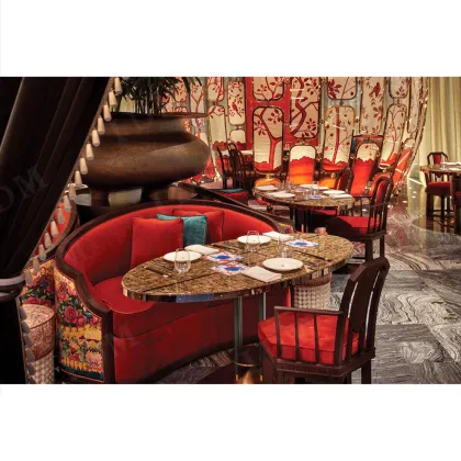 Restaurant booth seating chairs modern cafe furniture