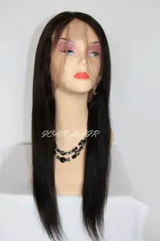 100% Straight Texture Human Hair Lace Front Wigs